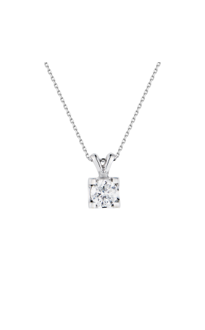 Подвеска  1,00 ct G/I2 Round Cut Diamonds & White Gold (42830)