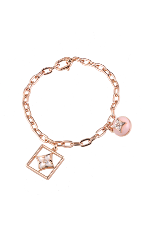 Браслет Louis Vuitton B Blossom Monogram Flower Pink Opal & Mother-of-pear Q95756 (36554)
