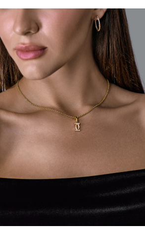 Кулон Cartier Double C diamonds in Yellow Gold (42720) №2