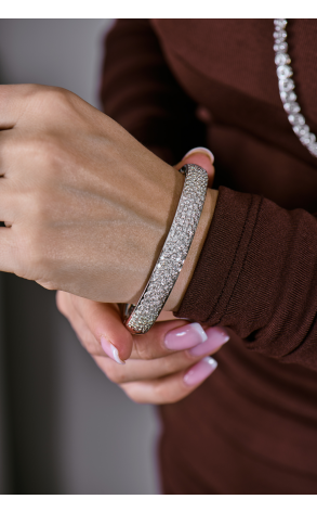 Браслет  7,00 ct J/VS2 Round Cut Diamonds & White Gold (42025) №3