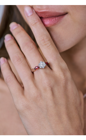 Кольцо  Diamonds & White Gold (40541) №2