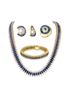 Комплект Vasily Konovalenko Diamonds & Sapphires Magnificent lady evening party set Piece Unique (42022)