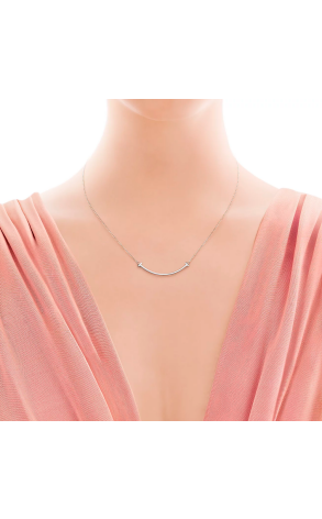 Подвеска Tiffany & Co T Smile Pendant in White Gold Small 60011677 (38924) №2