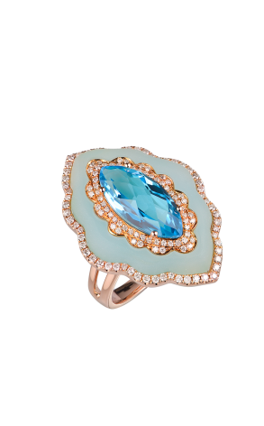 Кольцо Jacob & Co Topaz & Quartz & Diamonds (37075)