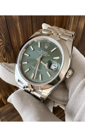 Часы Rolex Datejust Green Dial Jubilee 126300 (38542) №2