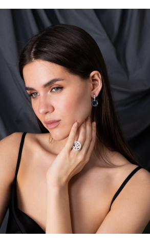 Серьги Bvlgari Parentesi Blue Topaz Cocktail OR855114 (32722) №3
