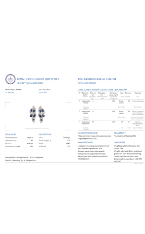 Комплект RalfDiamonds Natural Sapphire & Round Brilliant Set (37388) №4