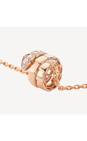 Подвеска Bvlgari Serpenti Viper Rose Gold & Pavé Diamonds 357794 (44015) №2