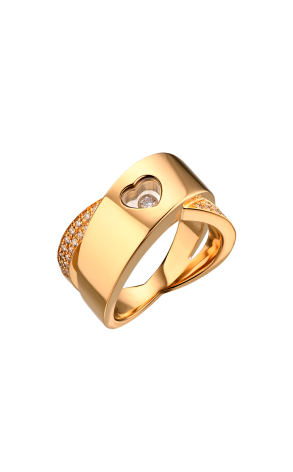 Кольцо Chopard Happy Hearts Yellow Gold & Diamond (Size 53) (40820)