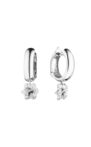 Серьги Carrera y Carrera White Gold Mini Flowers (40260)