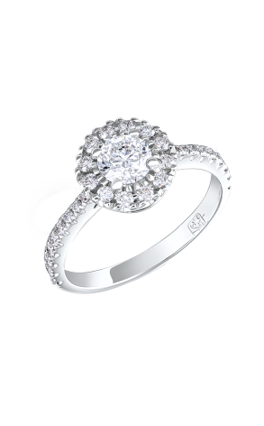 Кольцо GIA 0.50 ct G/VVS2 Round Diamonds (36947)