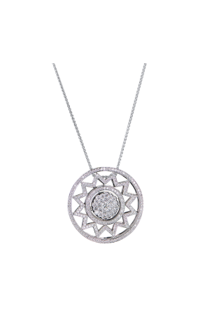 Подвеска Geraldo Mystere White Gold & Diamonds (42320)