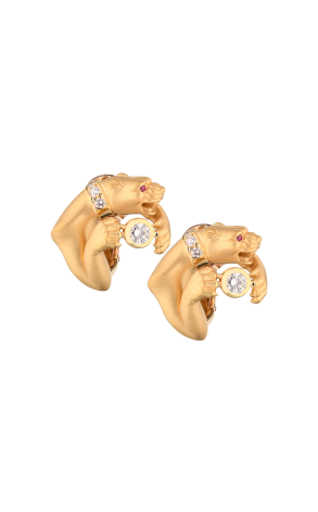 Серьги Carrera y Carrera Panther Yellow Gold & Diamonds (38962)