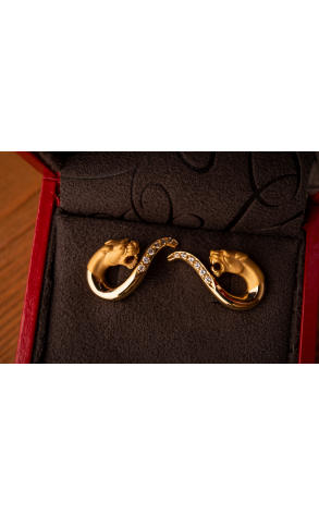 Серьги Carrera y Carrera Panther Yellow Gold & Diamonds (36598) №2