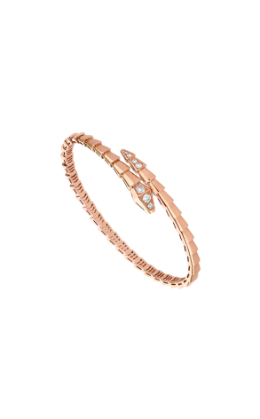 Браслет Bvlgari Serpenti Viper Rose Gold & Diamonds (SIZE 17) 360709 (43582)