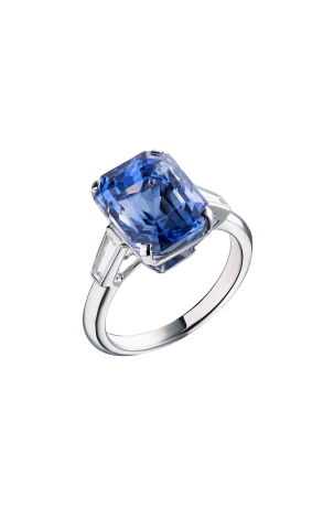 Кольцо GRS Gemresearch Swisslab 8,90 ct Pastel Blue Sri Lanka (40987)