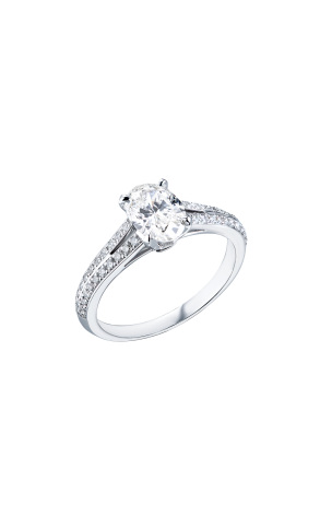 Кольцо  с бриллиантом 1,07 ct J/VVS2 Oval Cut Brilliant (39910)