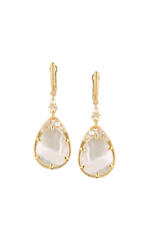 Серьги Judith Ripka Oasis Mother Of Pearl & Diamonds (39218)