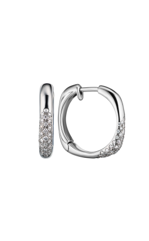 Серьги Tiffany & Co White Gold Diamonds Square (37453)