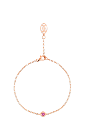 Браслет Cartier d'Amour rose gold pink sapphire B6037300 (37958)