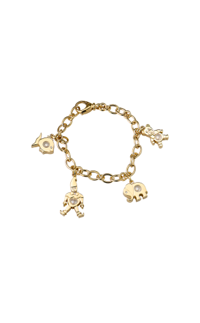 Браслет Chopard Happy Diamonds Charms Yellow Gold Floating Diamonds 856217-20 (42433)