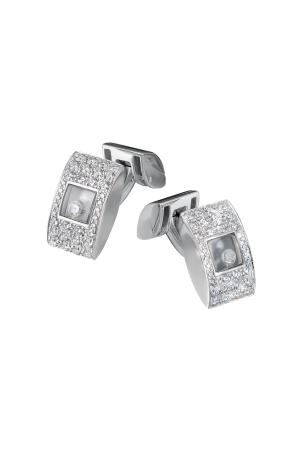 Запонки Chopard Happy Diamonds White Gold Cufflinks 75/3051 (36701)