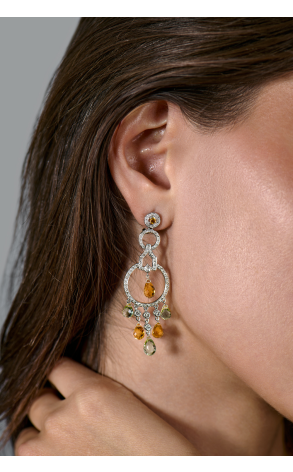 Серьги RalfDiamonds Diamond & Citrine & White Gold (41685) №2