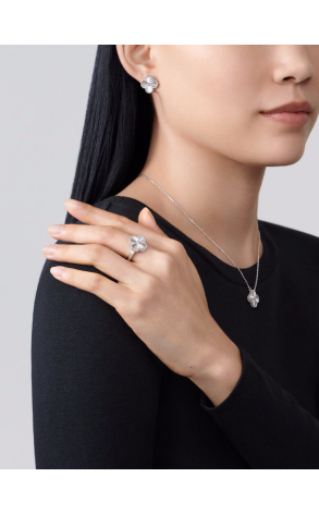 Подвеска Van Cleef & Arpels Vintage Alhambra 18K white gold VCARP9XG00 (41573) №2