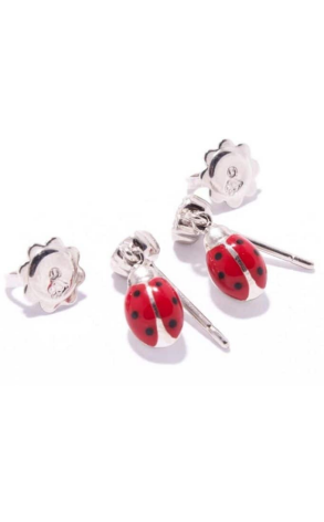 Серьги Aaron Basha Diamond Flower Ladybugs (3926) №2