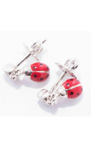 Серьги Aaron Basha Diamond Flower Ladybugs (3926) №3