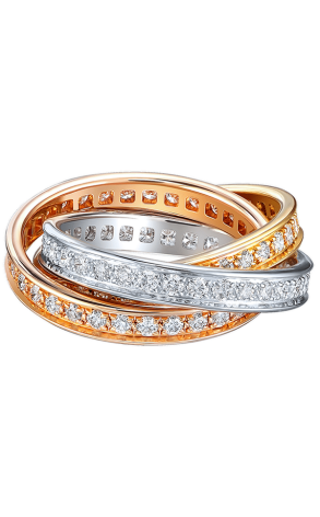 Кольцо Cartier Trinity de Ring B4075100 (4223)