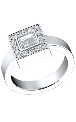 Ювелирное украшение  Chopard Happy Diamond Square Ring 822896-1001 (4295)