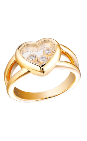 Кольцо Chopard Happy Diamonds Heart Yellow Gold Ring 824611-0107 (4323)