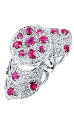 Кольцо Grimoldi Milano Mechanic Diamonds and Ruby Ring (4440)