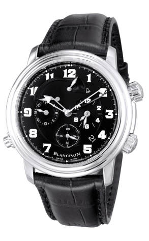 Часы Blancpain Leman Reveil GMT Alarm Stainless Steel 2041-1130m-53B (5500)