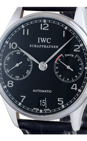 Часы IWC Portuguese Automatic Black Dial Steel Black IW500109 (5058) №3