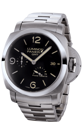 Часы Panerai Luminor 1950 3 Days Black Dial GMT Automatic PAM00347 (5303)