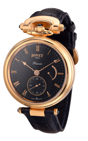 Часы Bovet Fleurier Amadeo, Black Dial - Rose Gold on Strap AF43003 (8753)