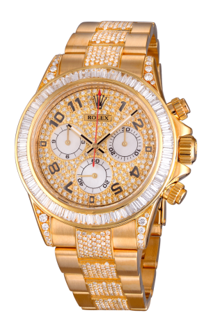 Часы Rolex Cosmograph Daytona 40mm Yellow Gold Diamonds 116528 (5258)