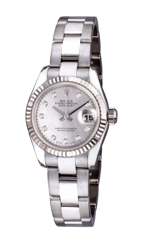 Часы Rolex Datejust 26 mm Pearl Dial Diamond Index White Gold 179179 (5229)