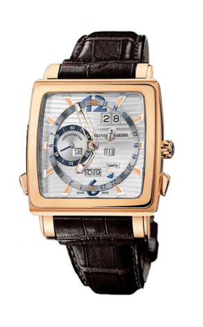 Часы Ulysse Nardin Quadrato Dual Time Perpetual 326-90/91 (8600)