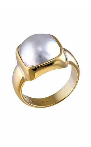 Ювелирное украшение  Mia By Tanishq Yellow Gold Pearl Ring (10210)