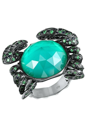 Ювелирное украшение  Stephen Webster Green Agate Crab Ring (9991)