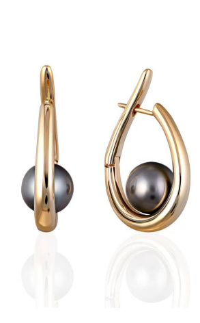 Ювелирное украшение  Mikimoto Black South Sea Pearl Earrings PRL 300 BDK (10394)