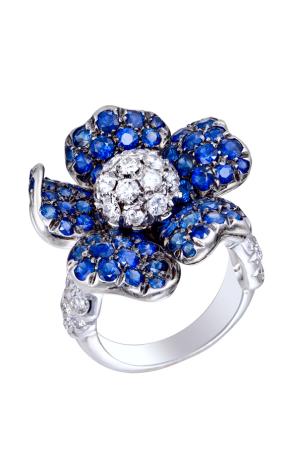 Ювелирное украшение  De Grisogono Fleurs Multi-diamond Ring and Pendant (10313) №3