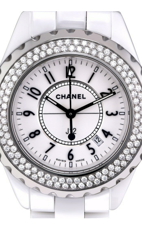Часы Chanel J12 H0967 Ceramic White Dial Diamond Bezel H0967 (10266) №2