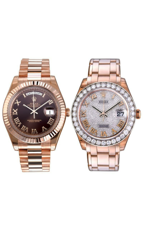 Часы Rolex Day-Date II President & Diamond & Emerald Ladies President Watch 218235 / 86285 (10002)