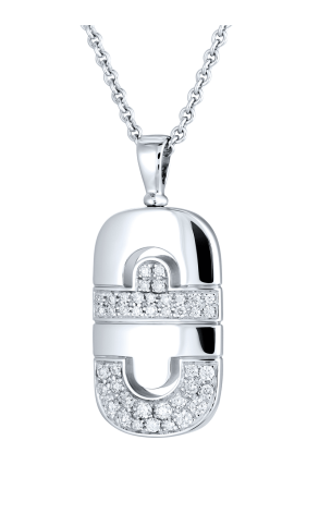 Подвеска Bvlgari Parentesi White Gold & Diamond Pendant (9389)