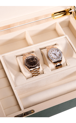 Часы Rolex Day-Date II President & Diamond & Emerald Ladies President Watch 218235 / 86285 (10002) №4