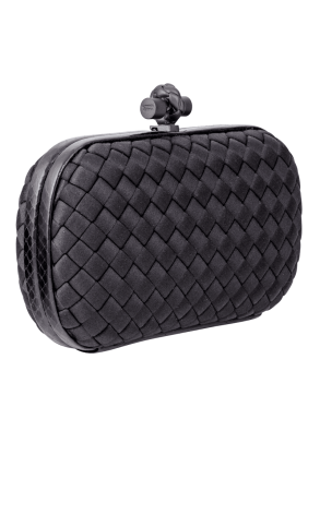 Клатч Bottega Veneta Nero Satin Knot (9491) №2